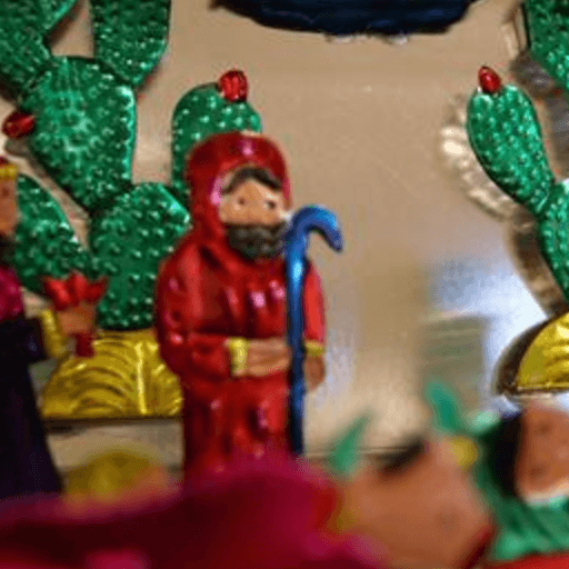 A Shiny and Glittery Mexican Folk Art Christmas From 2013!