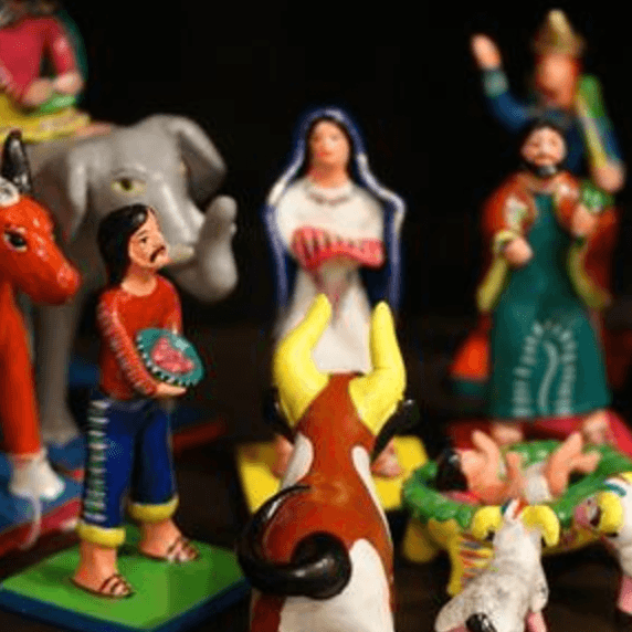 Nativity Scenes or "Nacimientos" from Mexico and Peru
