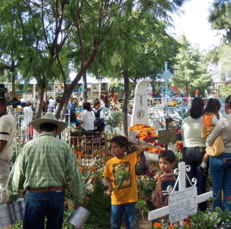 The "Panteon" or Cemetery on Day of the Dead