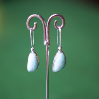 Amazonite Earrings  Zinnia Folk Arts   