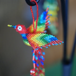 Beaded Hummingbirds  Zinnia Folk Arts   