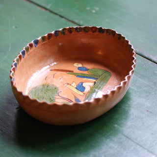 Charming Tlaquepaque Cactus Clay Bowl  Zinnia Folk Arts   