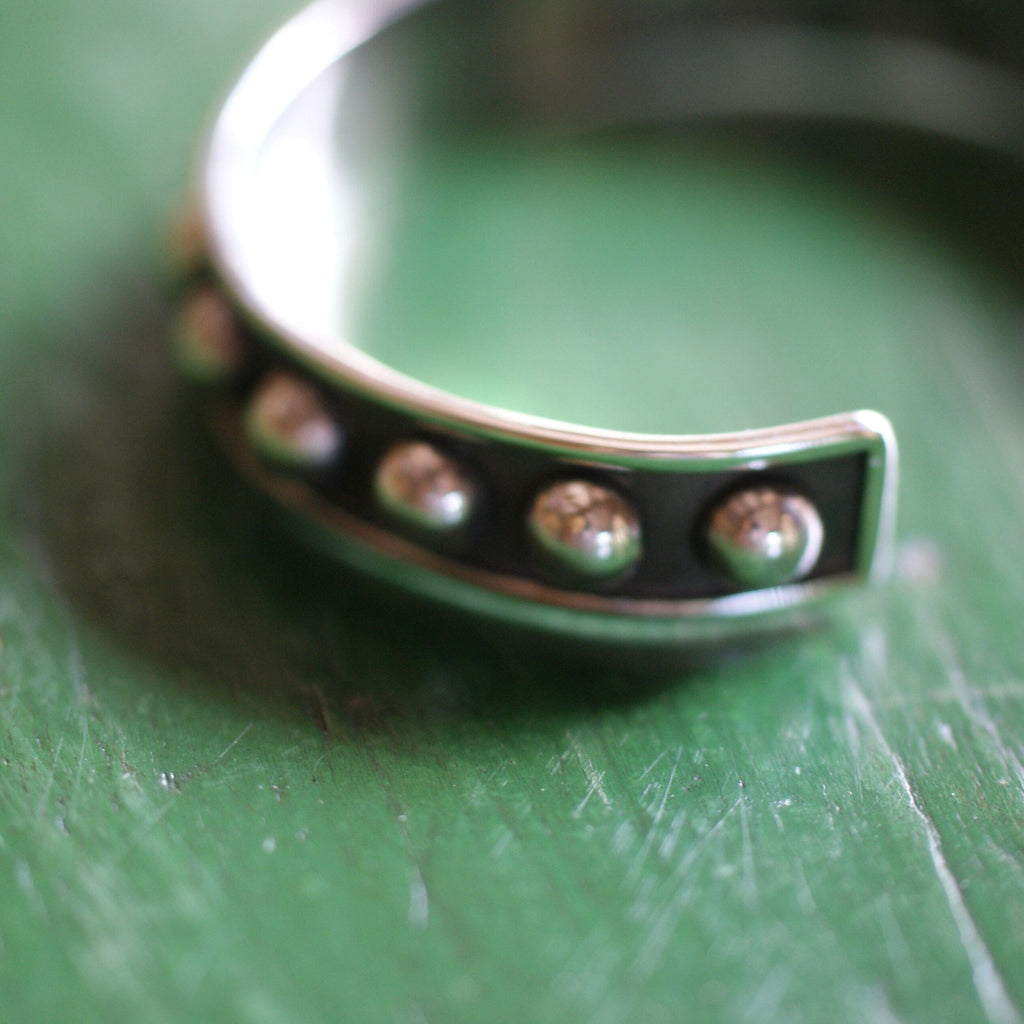 El Clásico Taxco Mexican Silver Cuff Bracelet, Chico--DAMAGED Zinnia Folk Arts