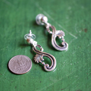 Margot Replica Silver Earrings, Posts Jewelry Zinnia Folk Arts   