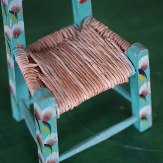 Miniature Painted Wooden Chair  Zinnia Folk Arts   