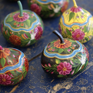 Painted Olínala Gourds, Small Bags & Boxes Zinnia Folk Arts   