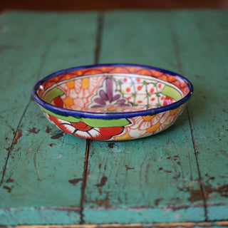 Pasta or Soup Bowl, Ready to Ship Ceramics Zinnia Folk Arts Rojo  