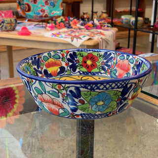 Pozole Mexican Talavera Bowls, Small, Ready to Ship Ceramics Zinnia Folk Arts   