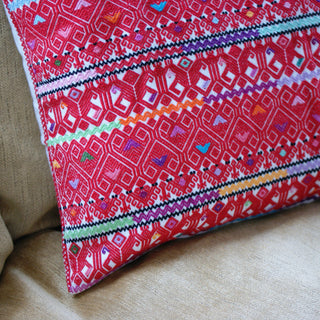 San Andres Handwoven Square Pillows textiles Zinnia Folk Arts   