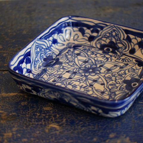 Special Order Baking Pan (9x9) - Blue/White Bakeware Zinnia Folk Arts   