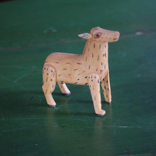 Vintage Oaxaca Animal Wood Carvings, Medium  Zinnia Folk Arts Horse-Broken ear & hoof  