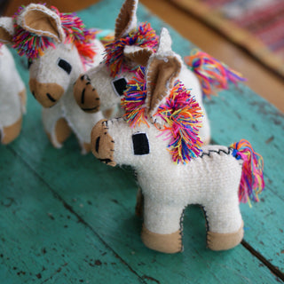 Wool Horses/Burros from Chiapas Whimsical Zinnia Folk Arts   
