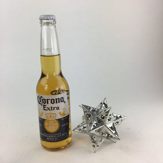 12-Point Mexican Tin Star Christmas Ornament, Unpainted Christmas Zinnia Folk Arts   