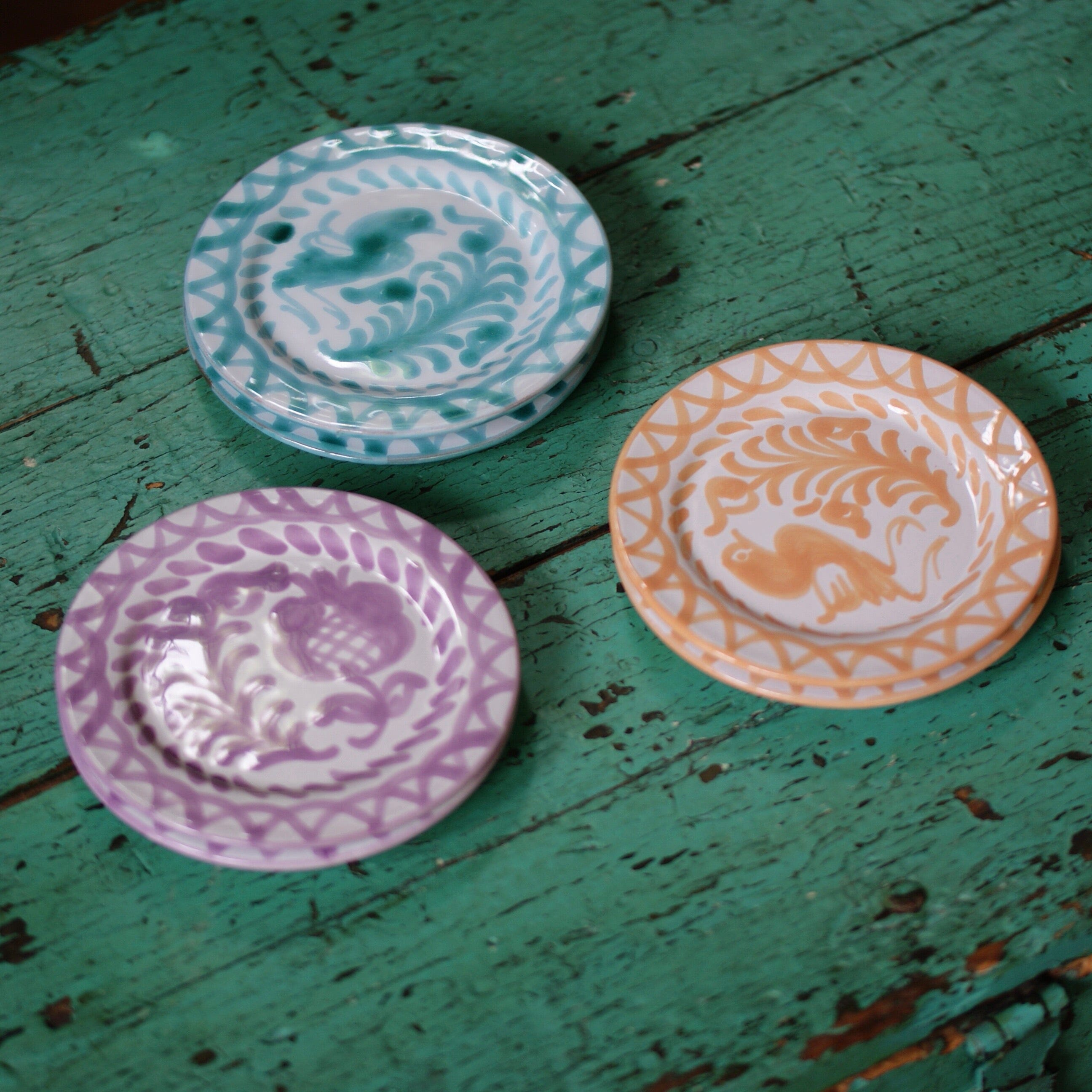 5" Spanish Tiny Plates, Ready to Ship Ceramics Zinnia Folk Arts   