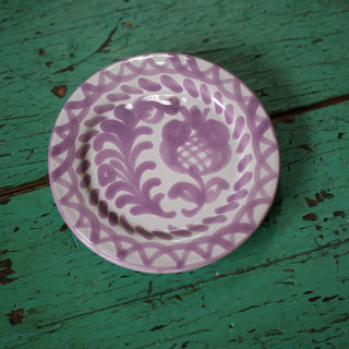 5" Spanish Tiny Plates, Ready to Ship Ceramics Zinnia Folk Arts Lilac  