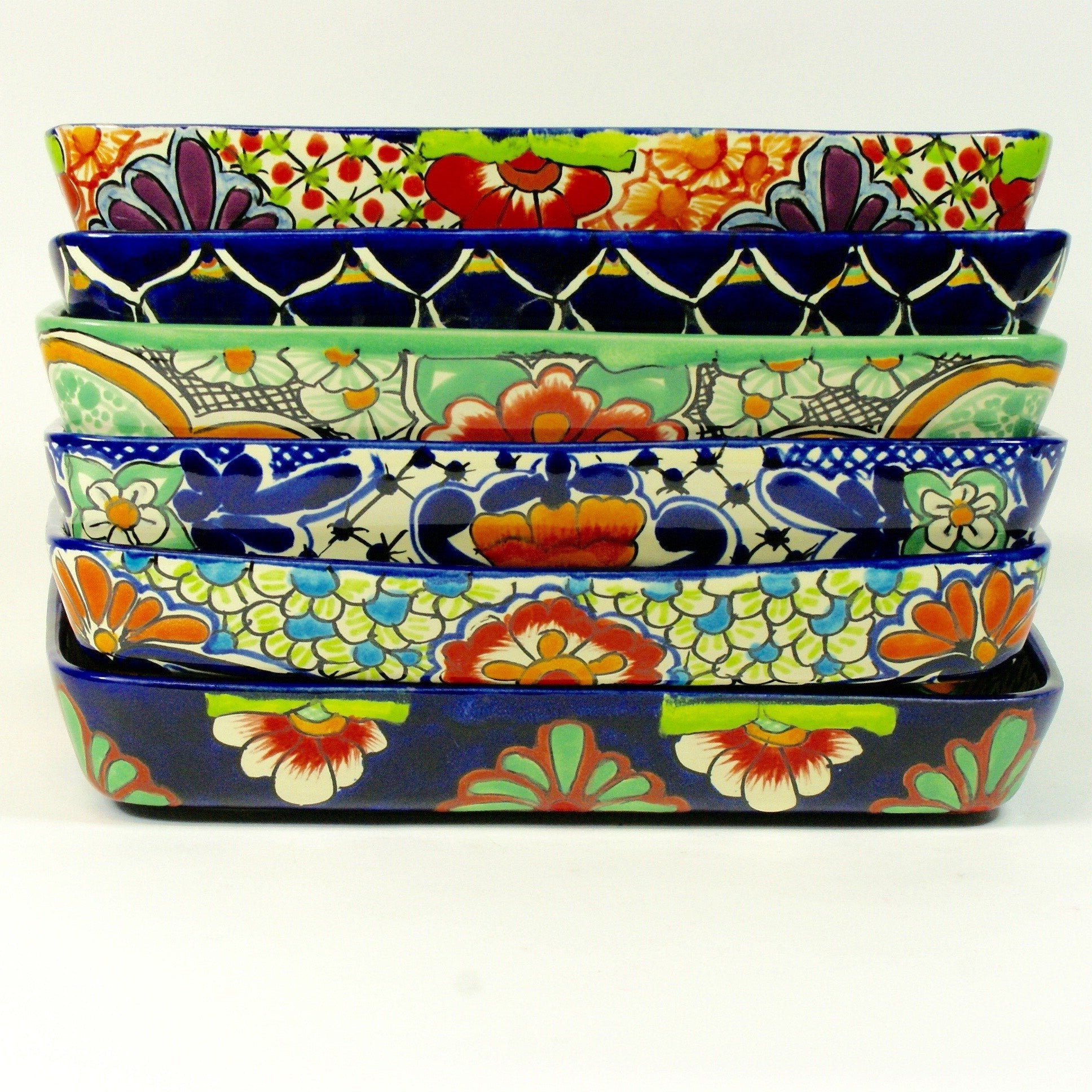 9 x 13" Mexican Talavera Baking Pan, Ready to Ship Ceramics Zinnia Folk Arts   