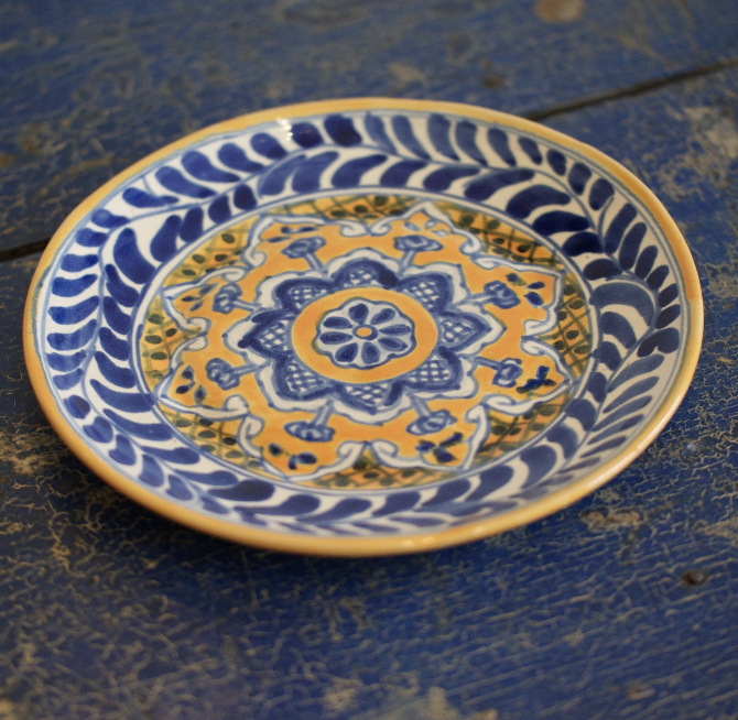 7" Handmade Dessert Plates, Round, Ready to Ship