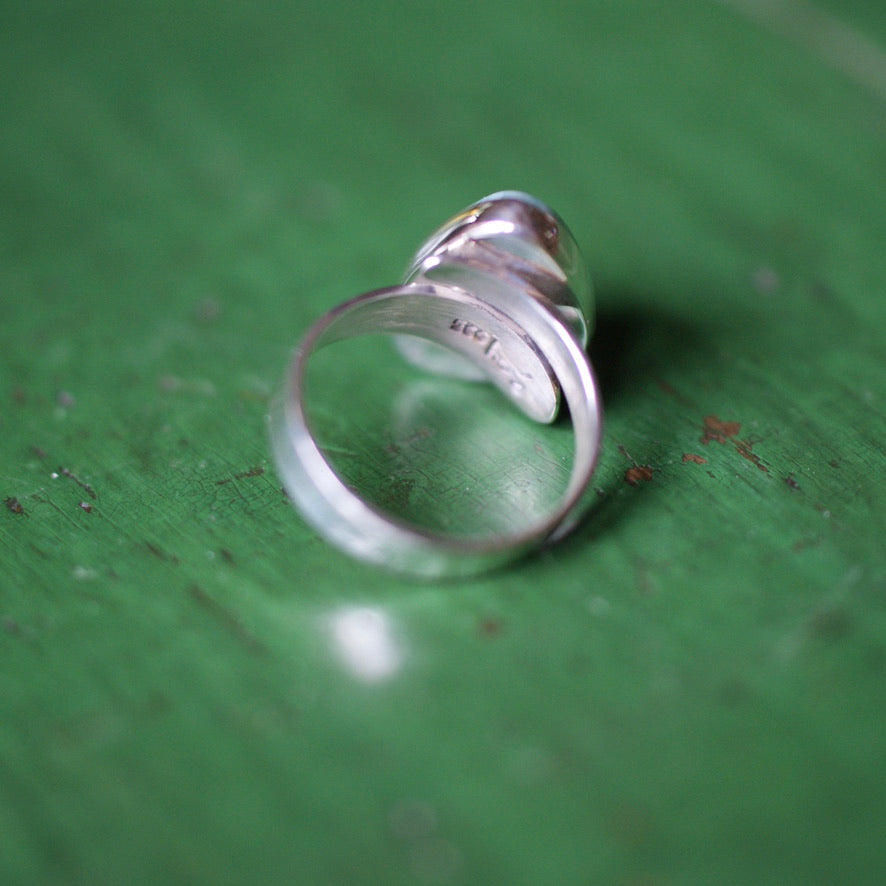 Adjustable Amazonite Rings  Zinnia Folk Arts   