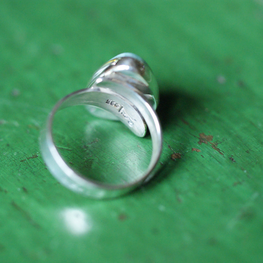 Adjustable Amazonite Rings  Zinnia Folk Arts   