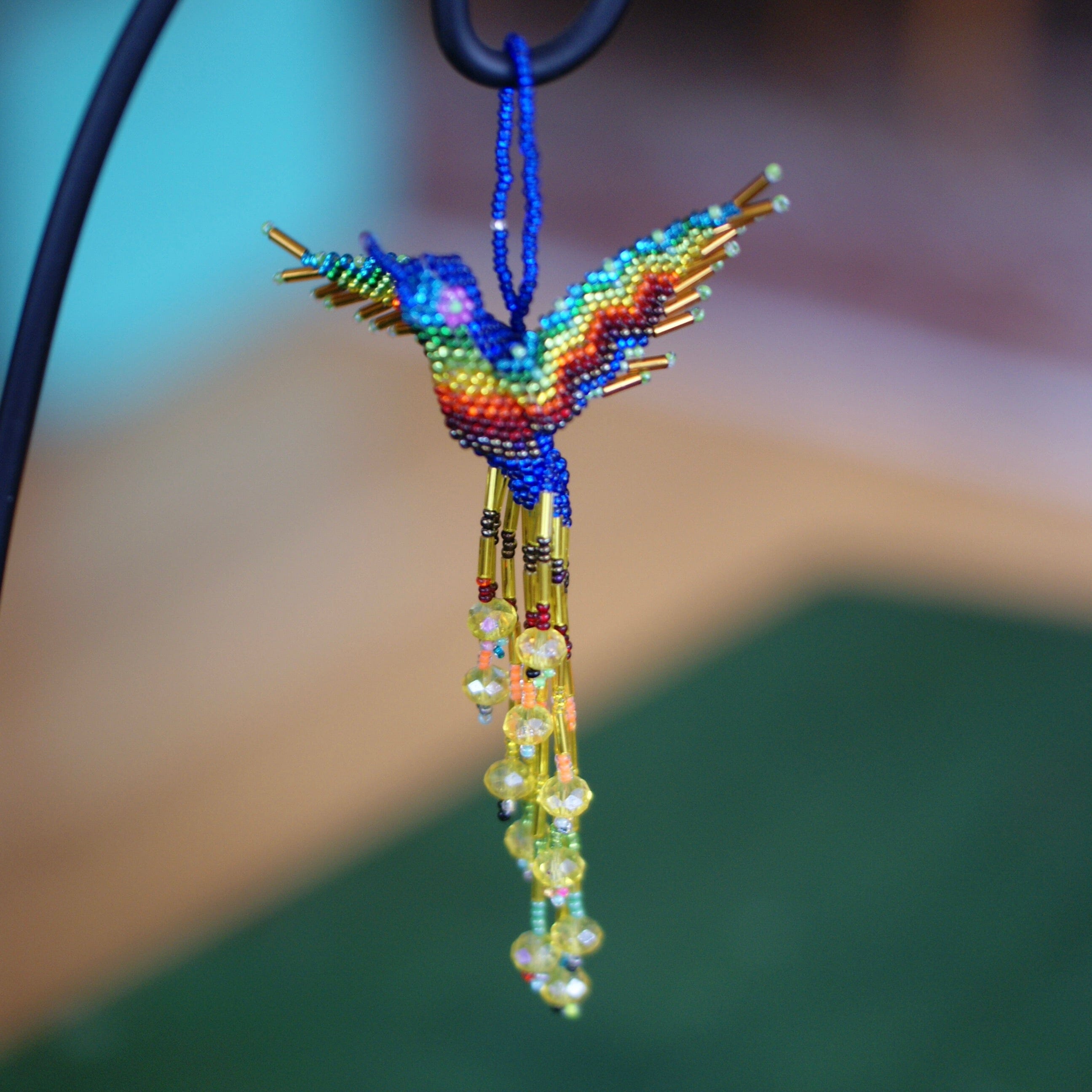 Beaded Hummingbirds  Zinnia Folk Arts   