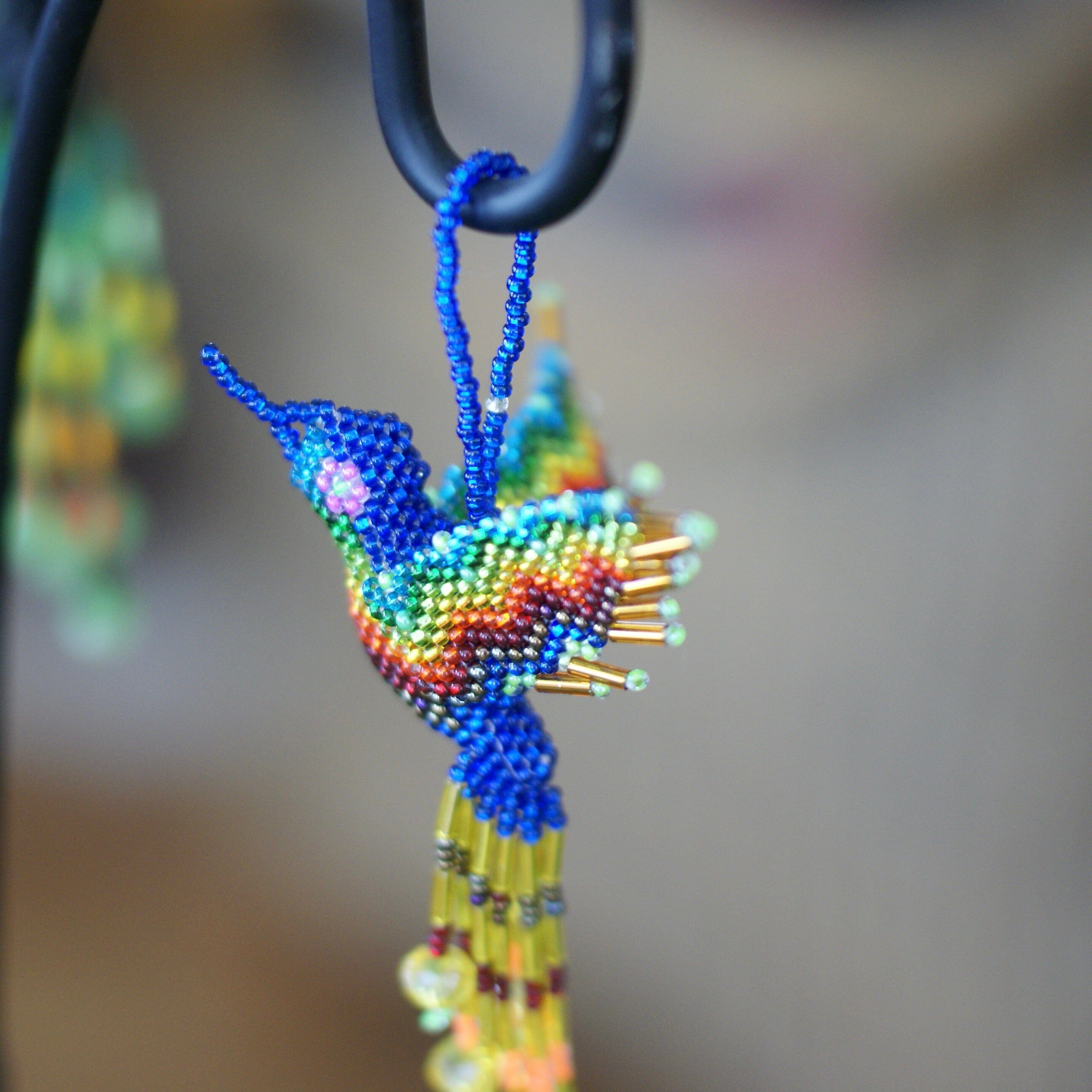 Beaded Hummingbirds  Zinnia Folk Arts   