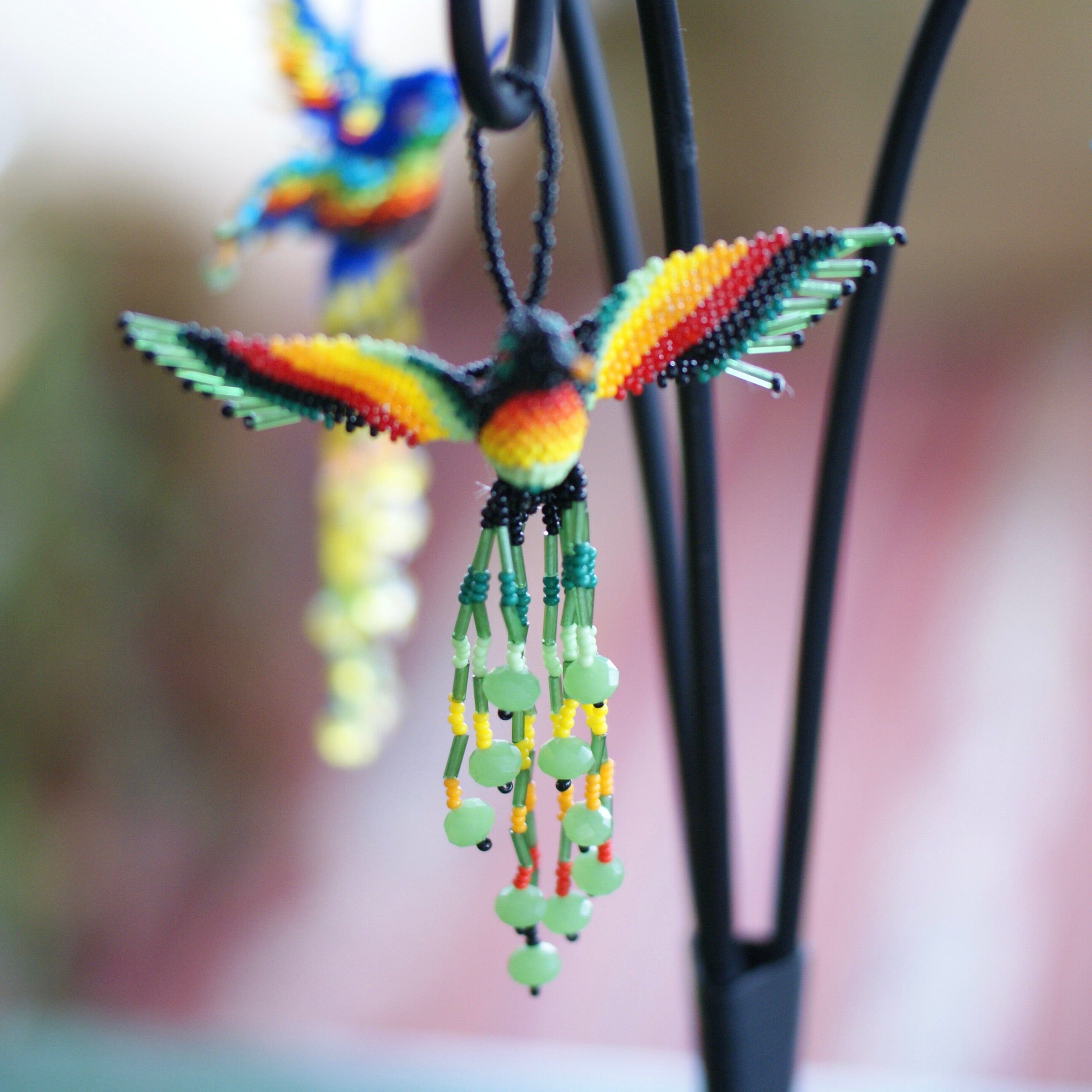 Beaded Hummingbirds  Zinnia Folk Arts   