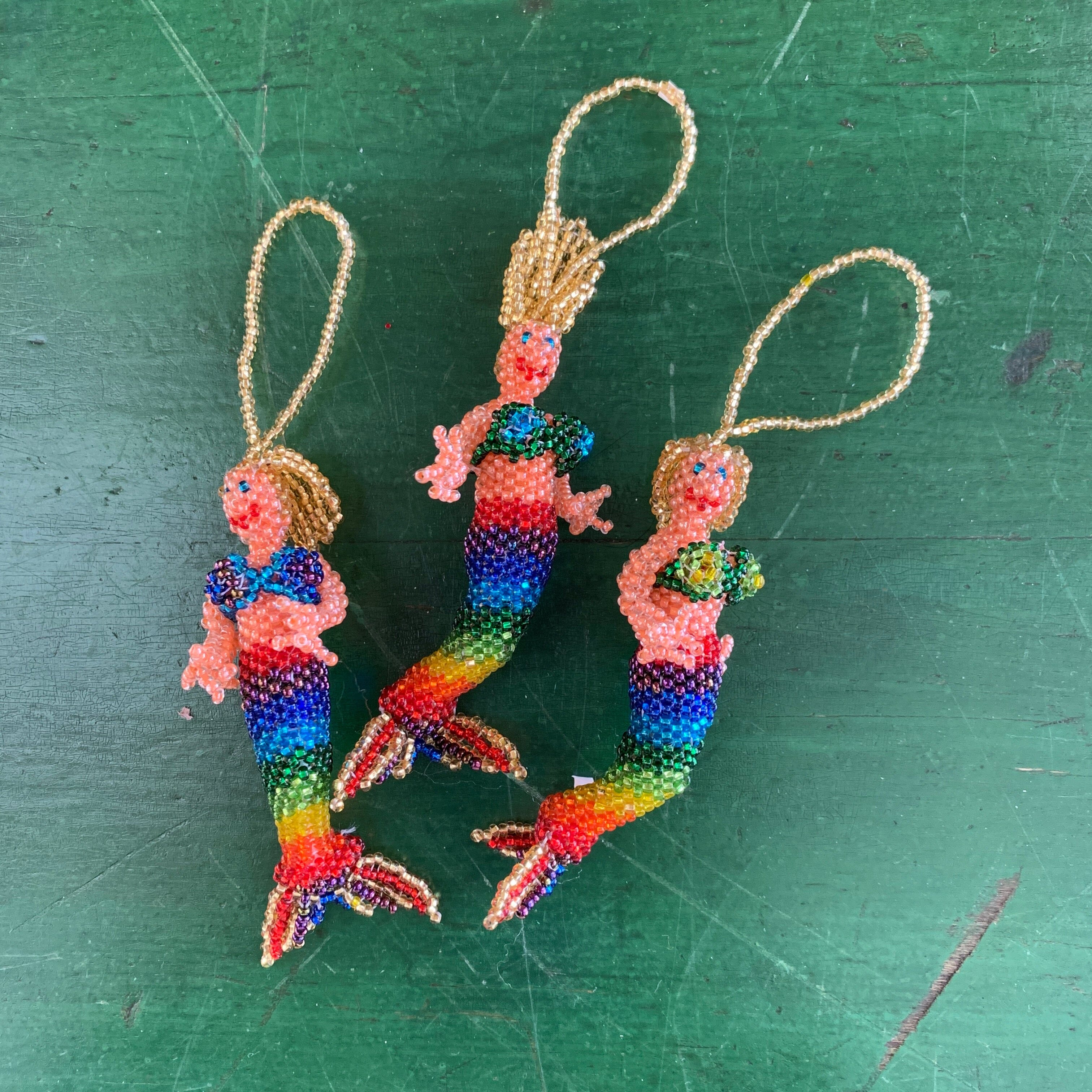 Beaded Mermaids  Zinnia Folk Arts   