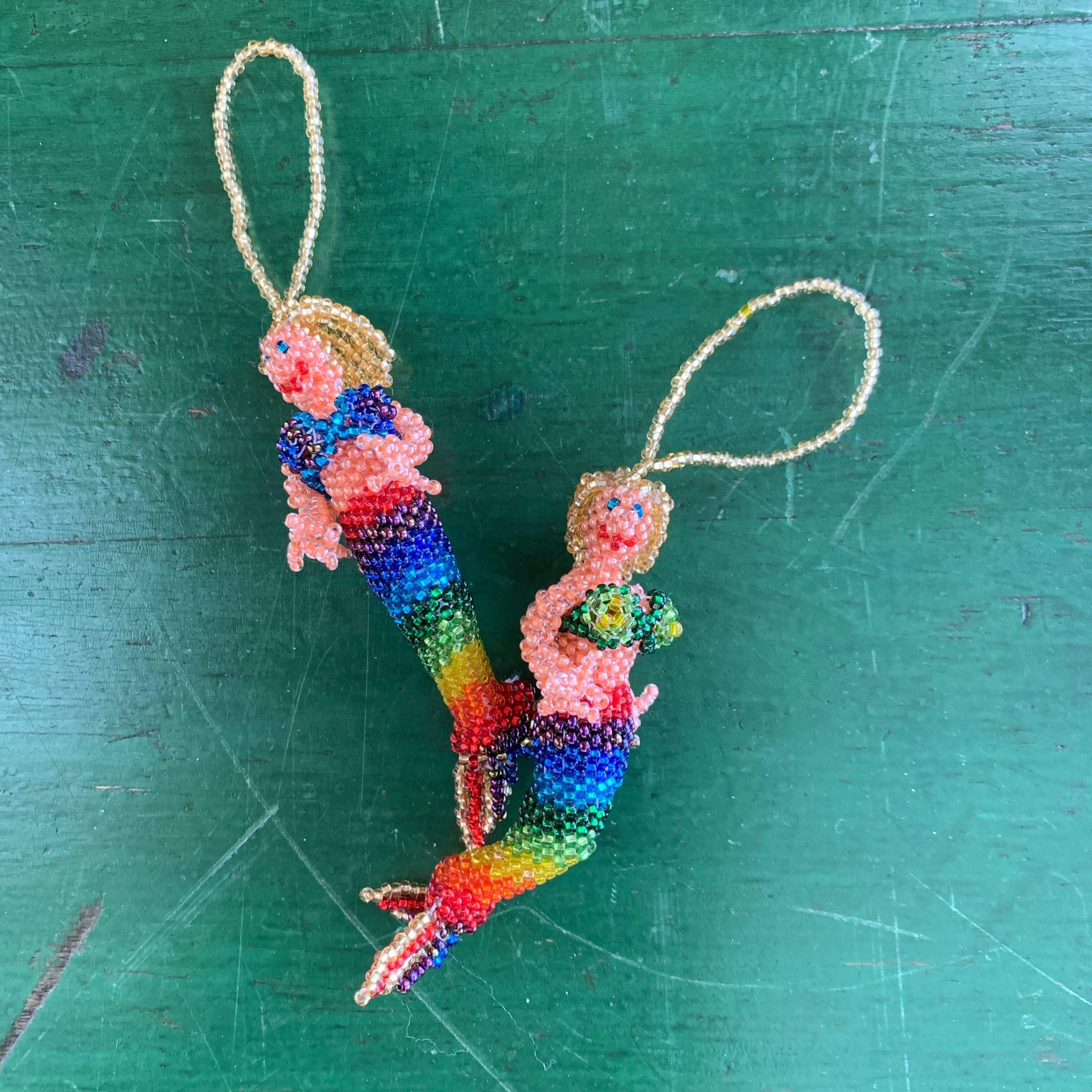Beaded Mermaids  Zinnia Folk Arts   