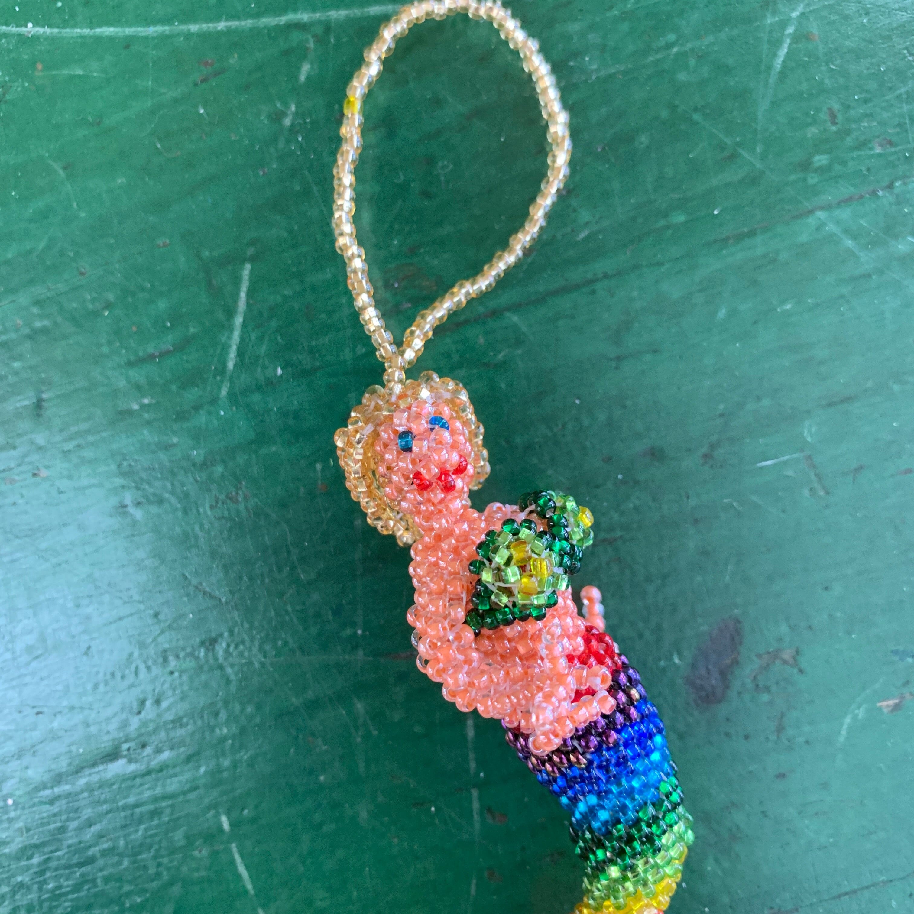 Beaded Mermaids  Zinnia Folk Arts Straight Hair  