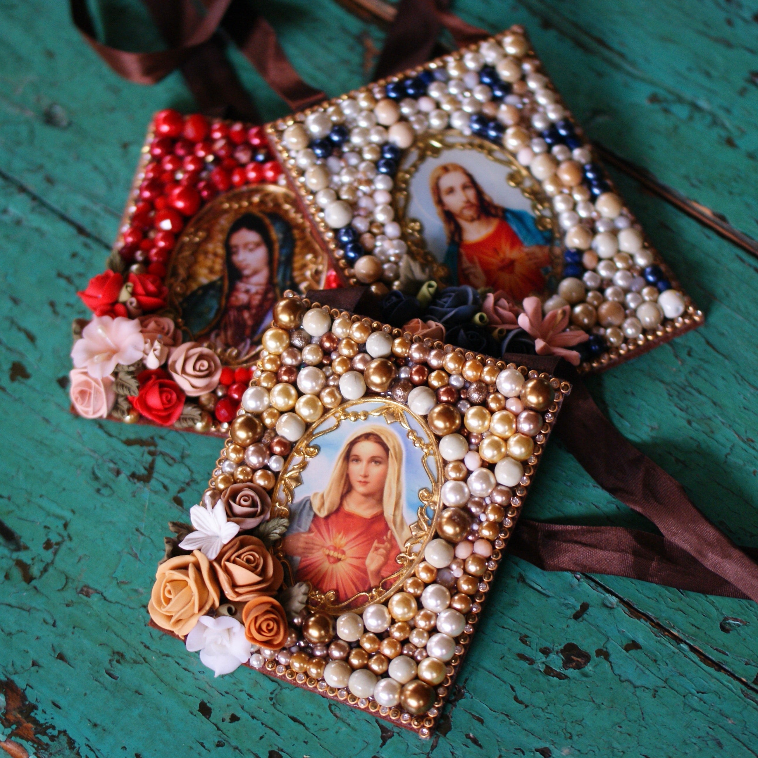 Beaded Religious Icons  Zinnia Folk Arts   