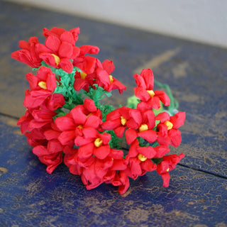 Bouquets of Mexican Paper Flowers, 30 Flowers/Bunch Fiesta Zinnia Folk Arts   
