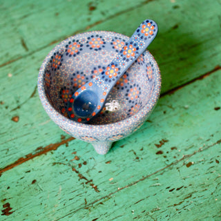 Capula Dotted Three-Footed Bowls, Ready to Ship Ceramics Zinnia Folk Arts   