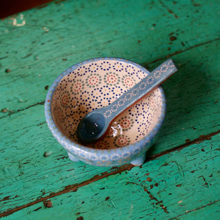 Capula Dotted Three-Footed Bowls, Ready to Ship Ceramics Zinnia Folk Arts   