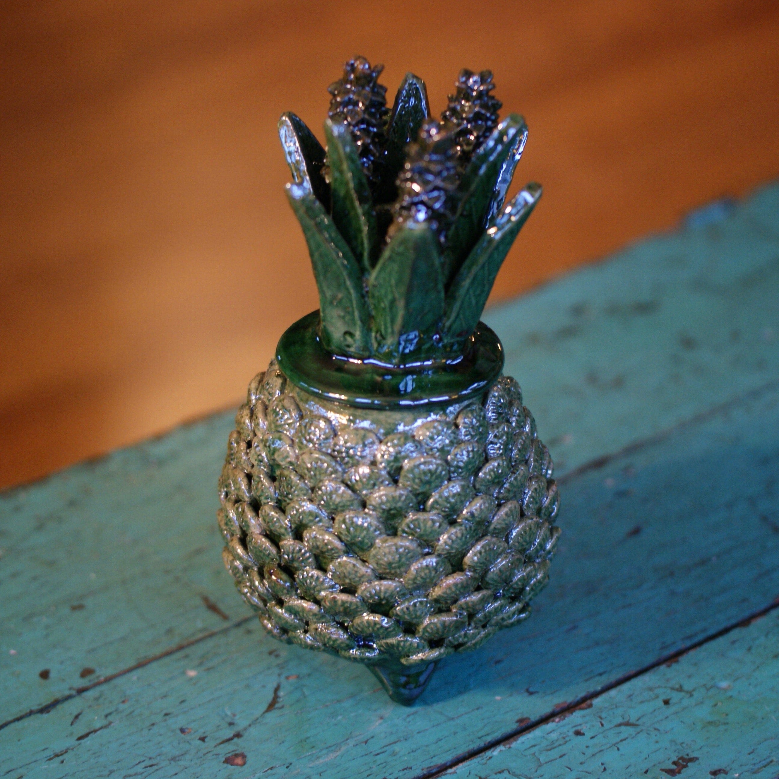 Ceramic Pineapples of Michoacán, Small Size Home Decor Zinnia Folk Arts   