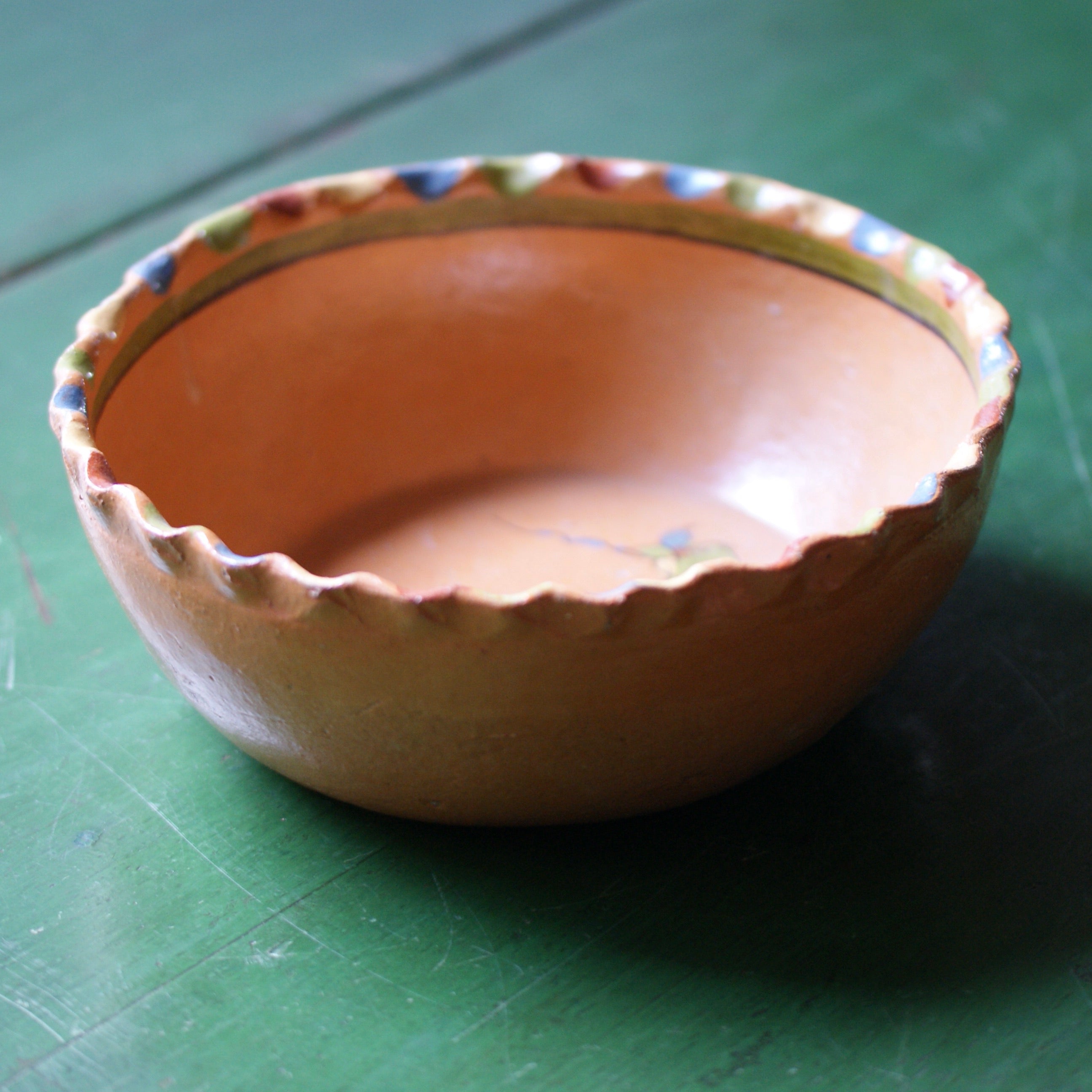 Charming Tlaquepaque Cactus Clay Bowl  Zinnia Folk Arts   