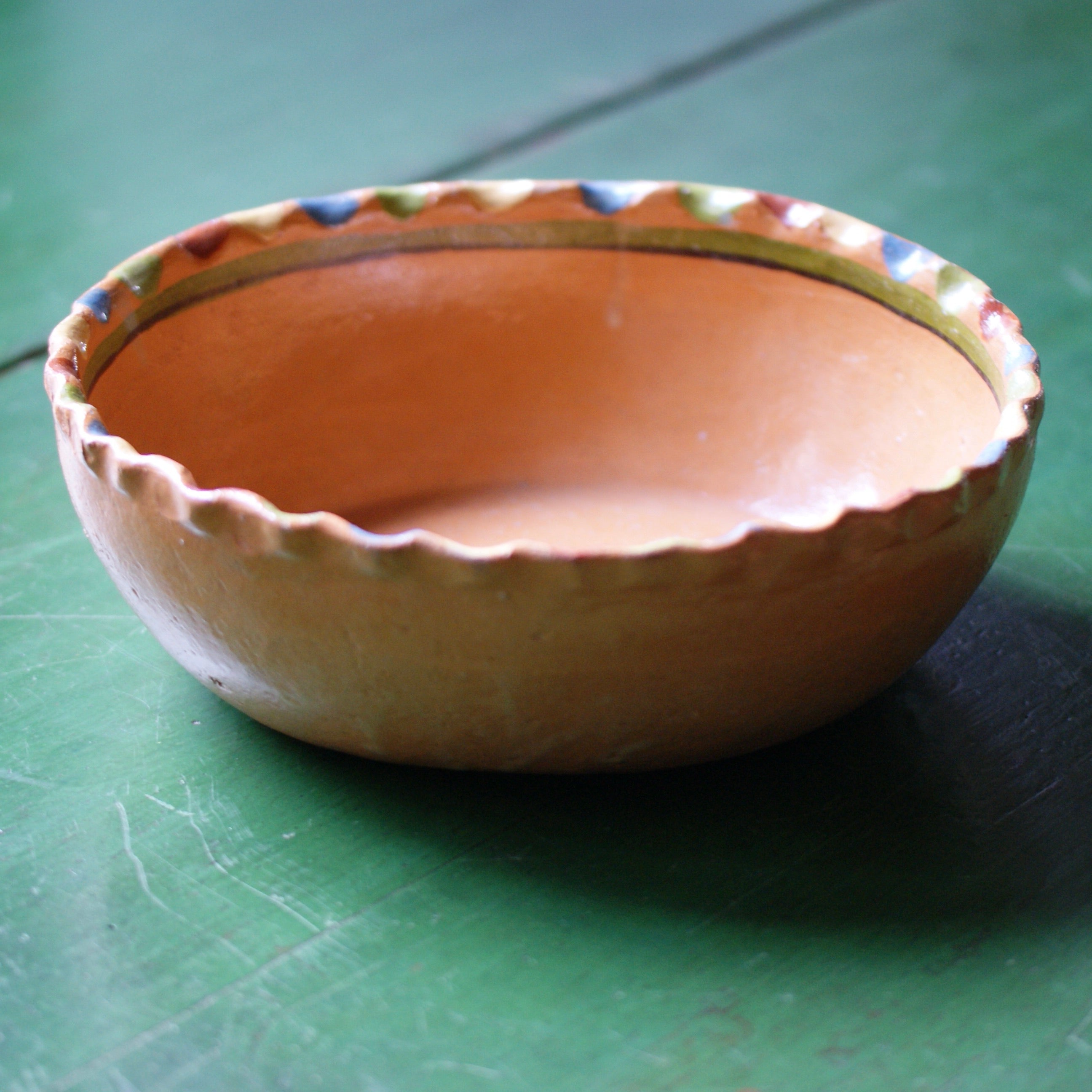 Charming Tlaquepaque Cactus Clay Bowl  Zinnia Folk Arts   