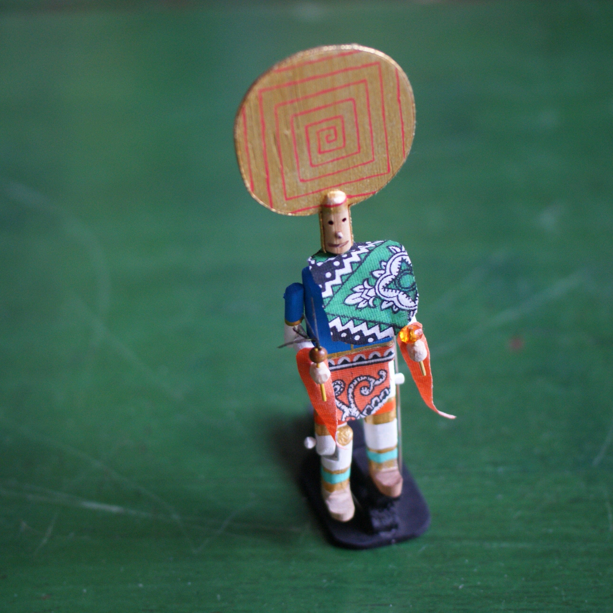 Clothespin Figures  Zinnia Folk Arts Dancer  