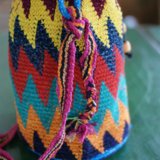 Colorful Crocheted Shoulder Bucket Bags Apparel Zinnia Folk Arts   