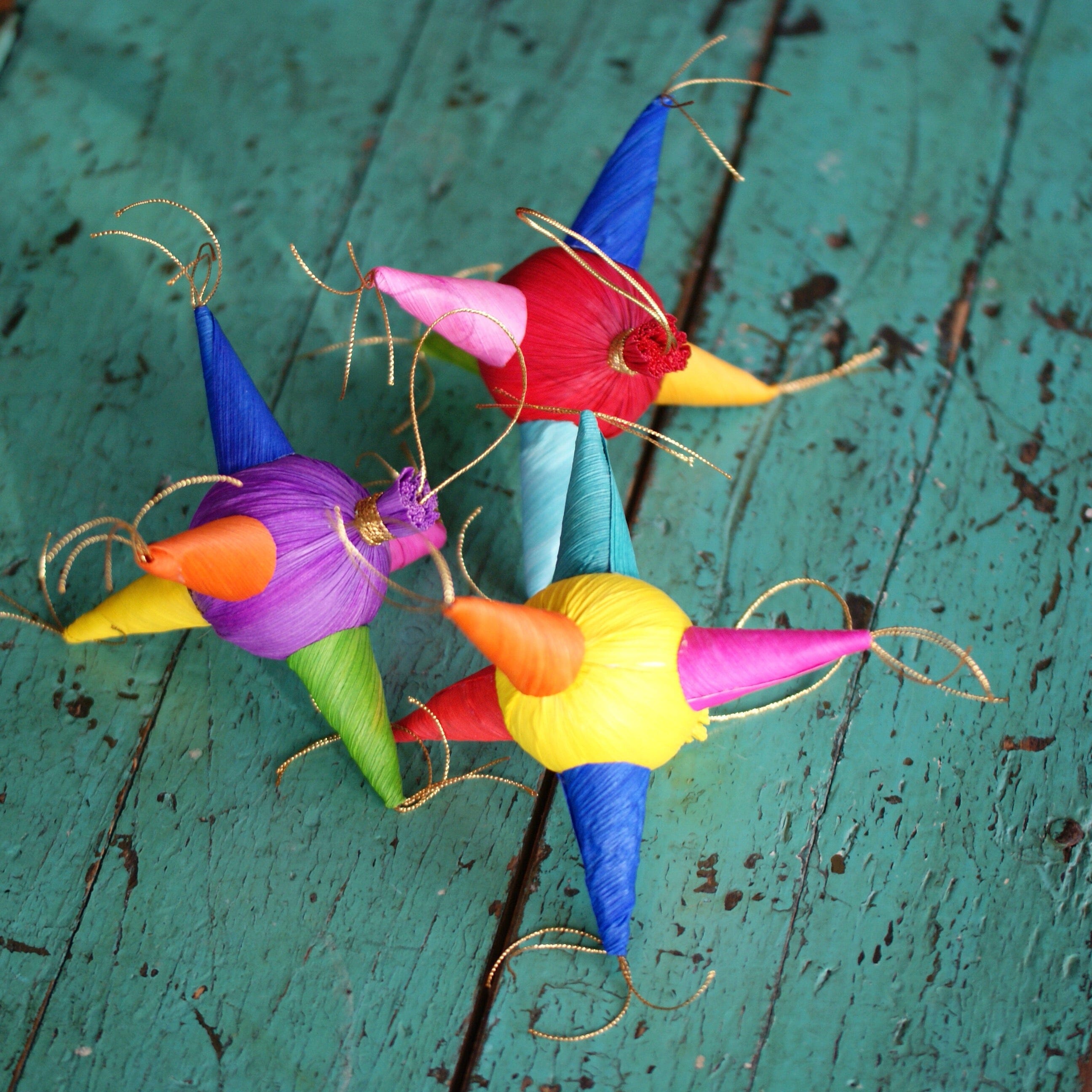 Corn Husk Covered Piñatas – Zinnia Folk Arts