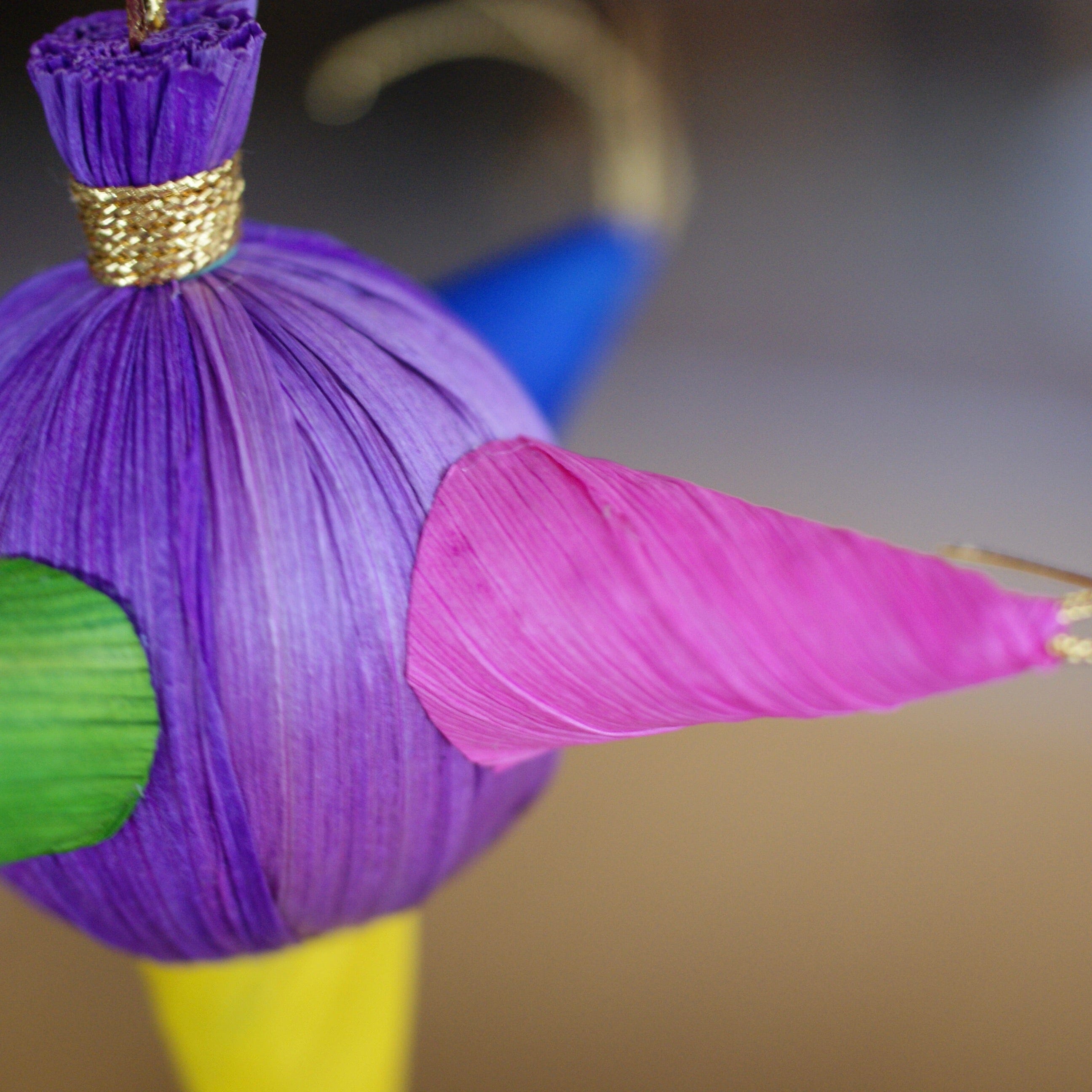 Corn Husk Covered Piñatas  Zinnia Folk Arts   