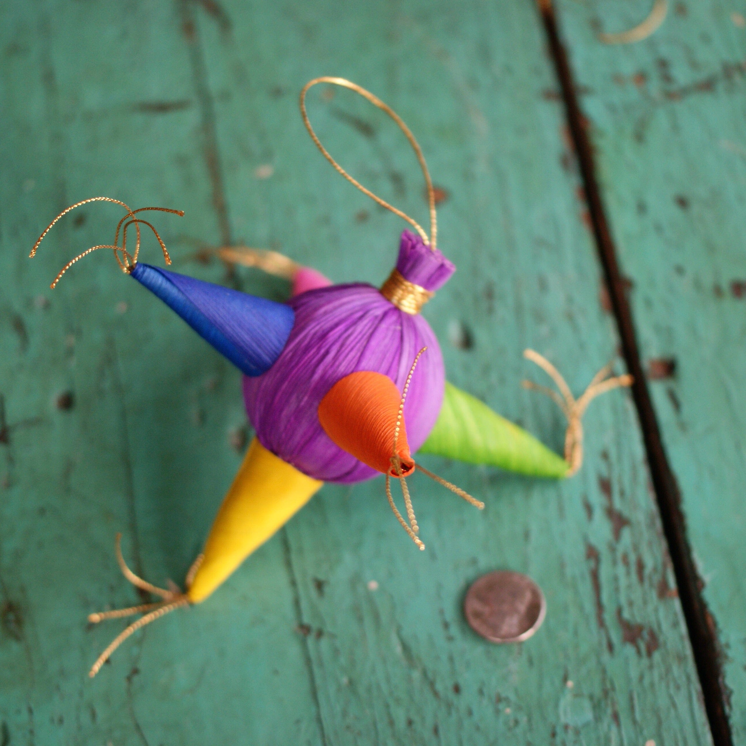 Corn Husk Covered Piñatas  Zinnia Folk Arts   