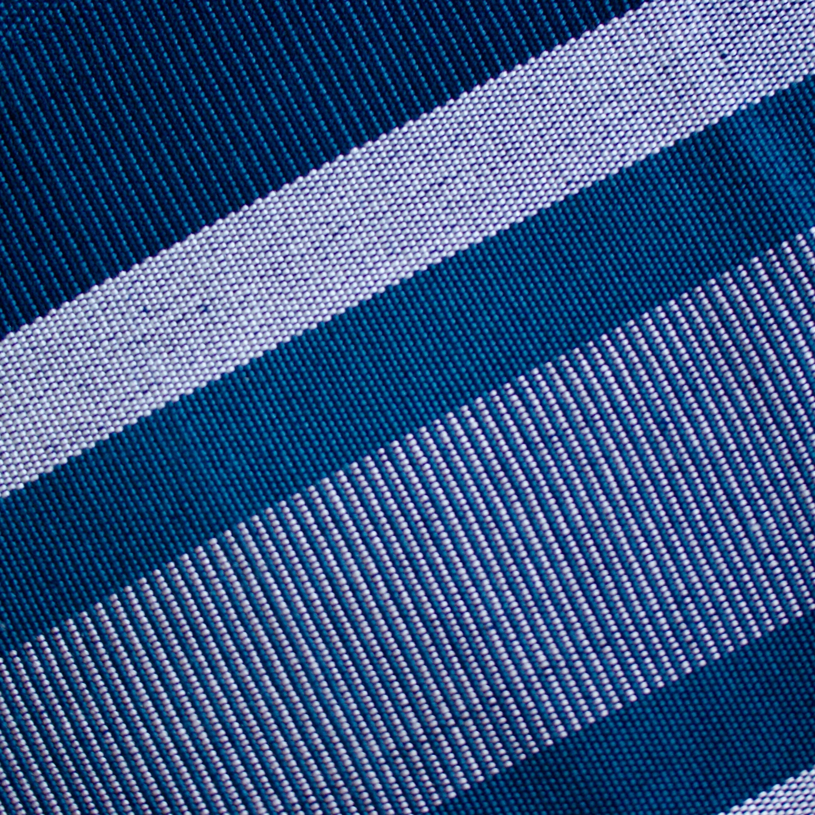 Dark Denim & White Michoacán Hand Woven Placemats, Set of 2 Textile Zinnia Folk Arts   