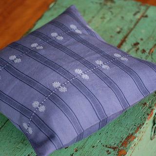 Dark Periwinkle Handwoven Pillows textiles Zinnia Folk Arts   