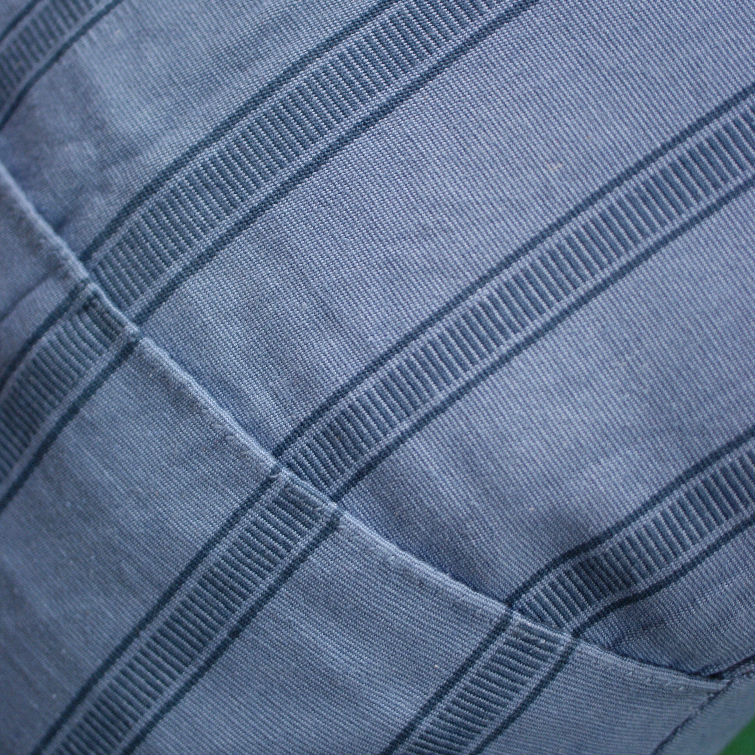 Dark Periwinkle Handwoven Pillows textiles Zinnia Folk Arts   