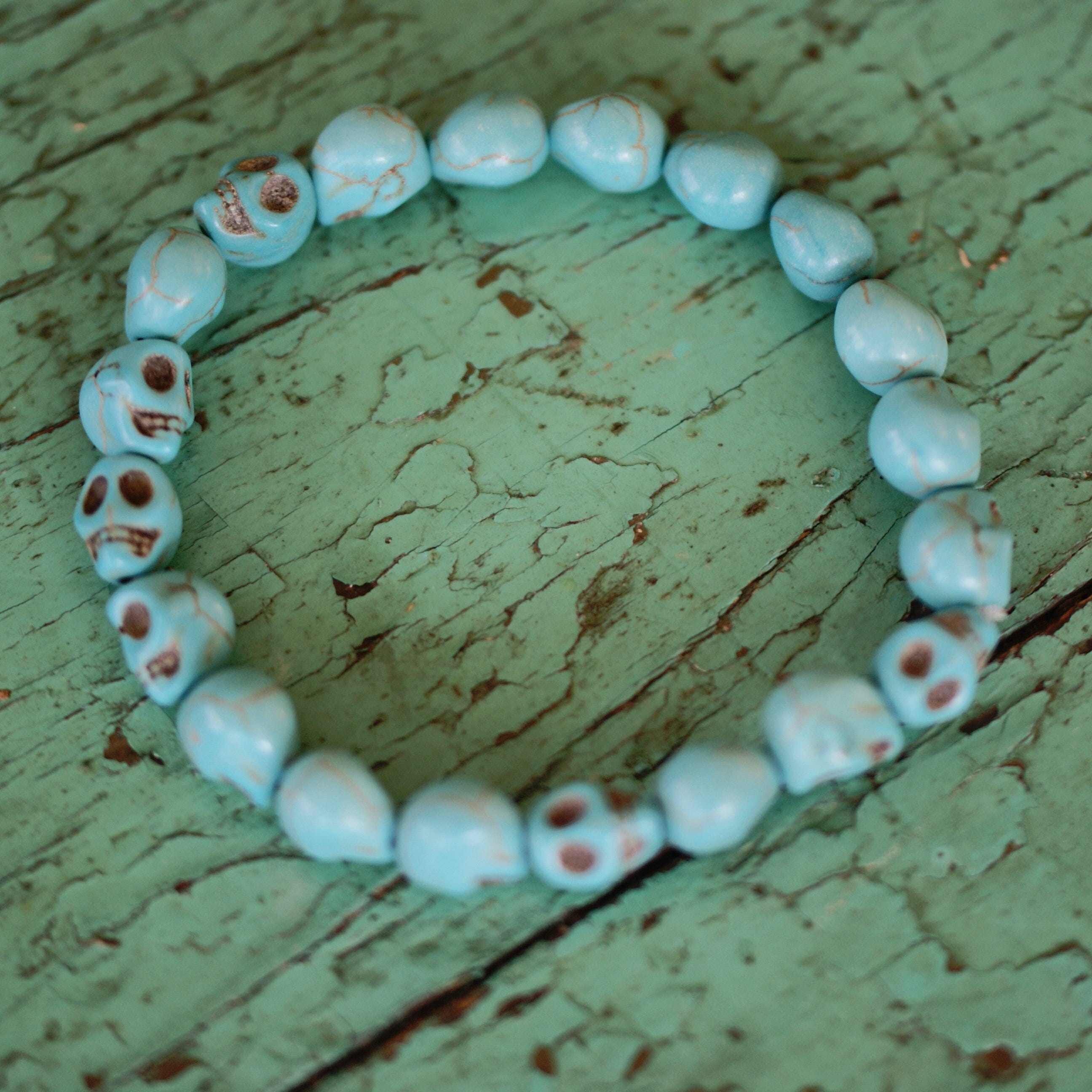 Day of the Dead Elastic Bracelets  Zinnia Folk Arts   