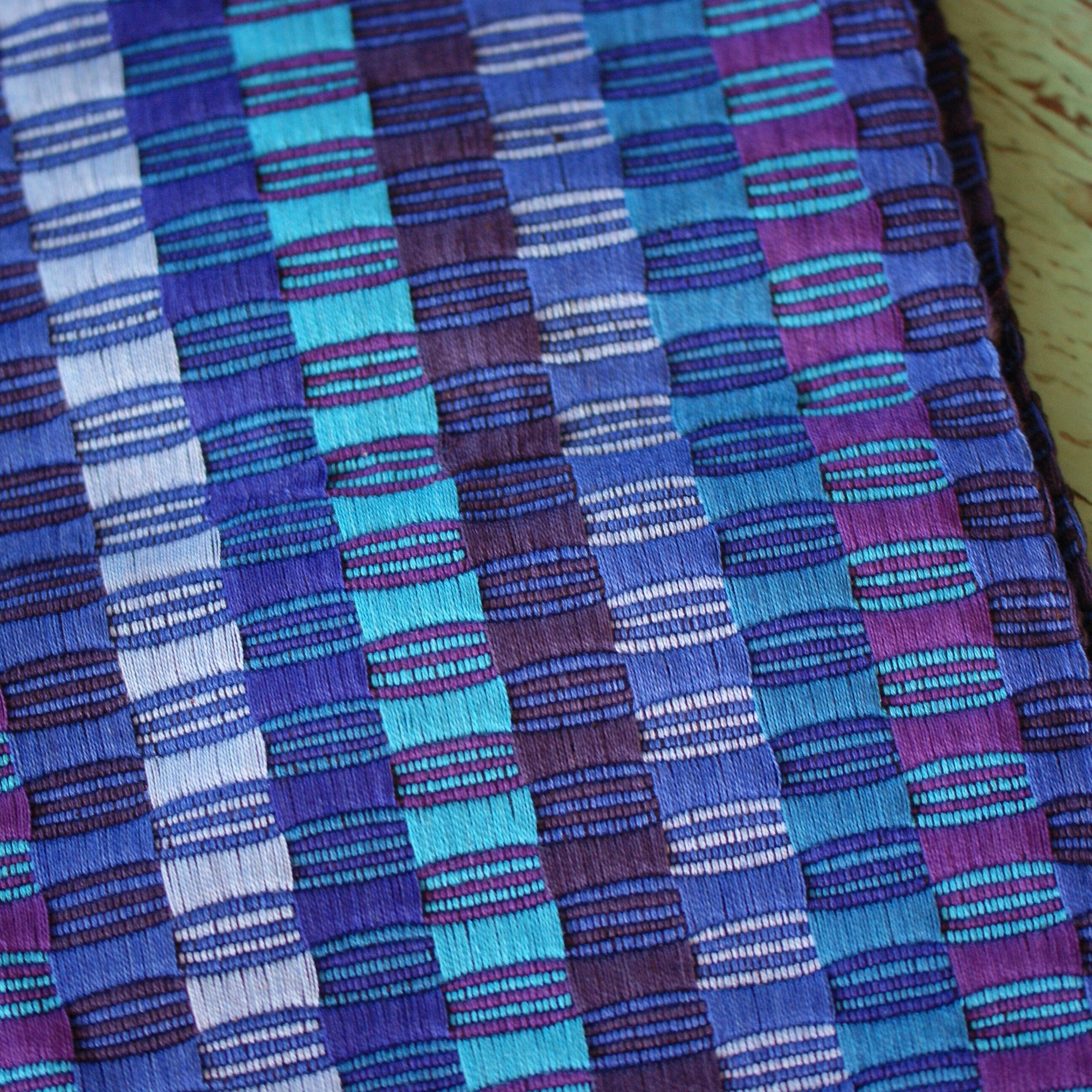 Double-Sided  Cotton Table Runners, Various Colors, Chiapas Textile Zinnia Folk Arts   