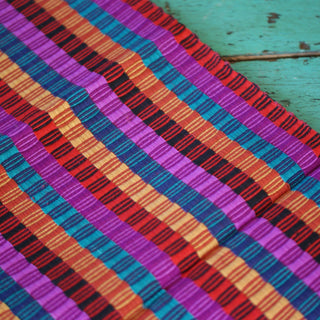 Double-Sided  Cotton Table Runners, Various Colors, Chiapas Textile Zinnia Folk Arts   