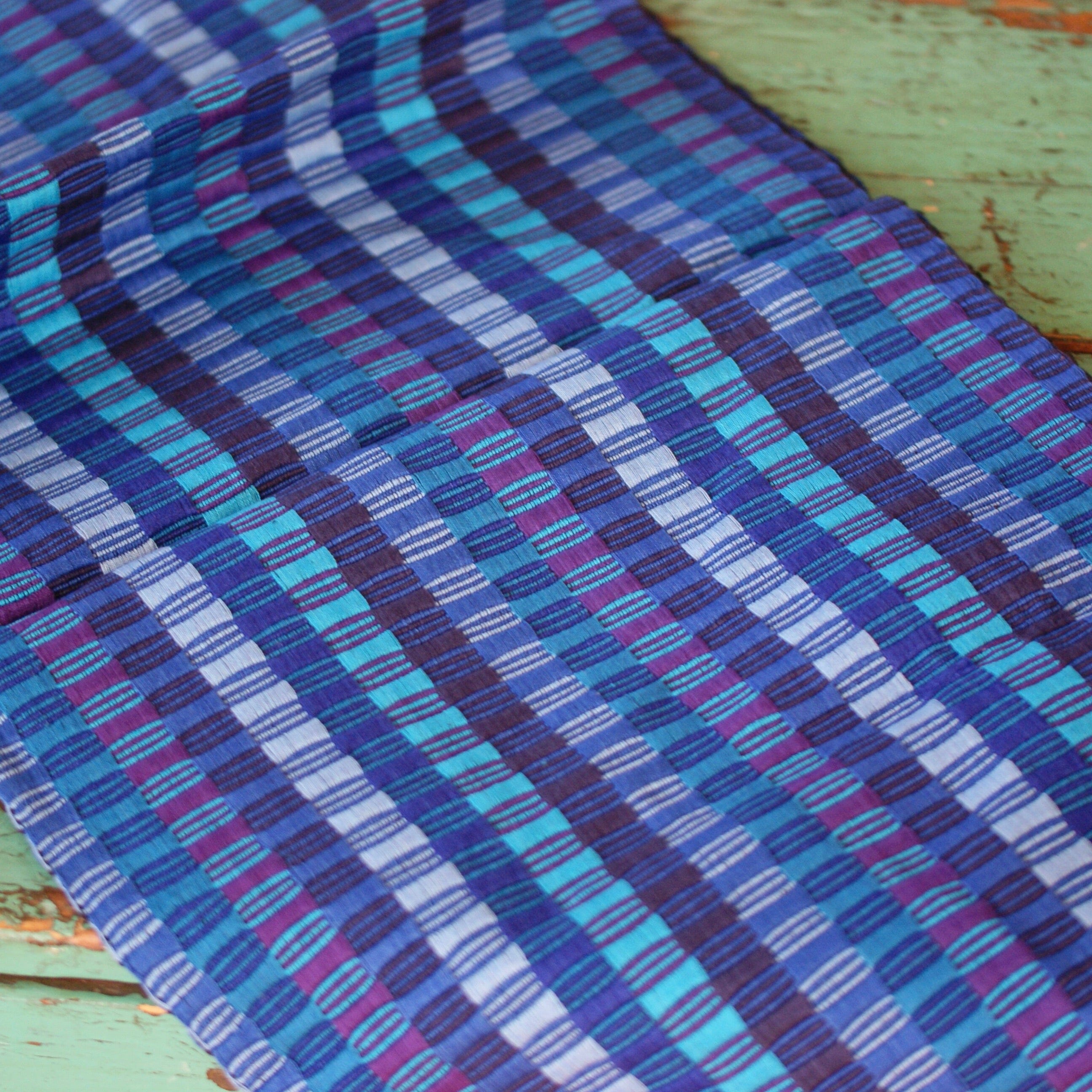 Double-Sided  Cotton Table Runners, Various Colors, Chiapas Textile Zinnia Folk Arts   