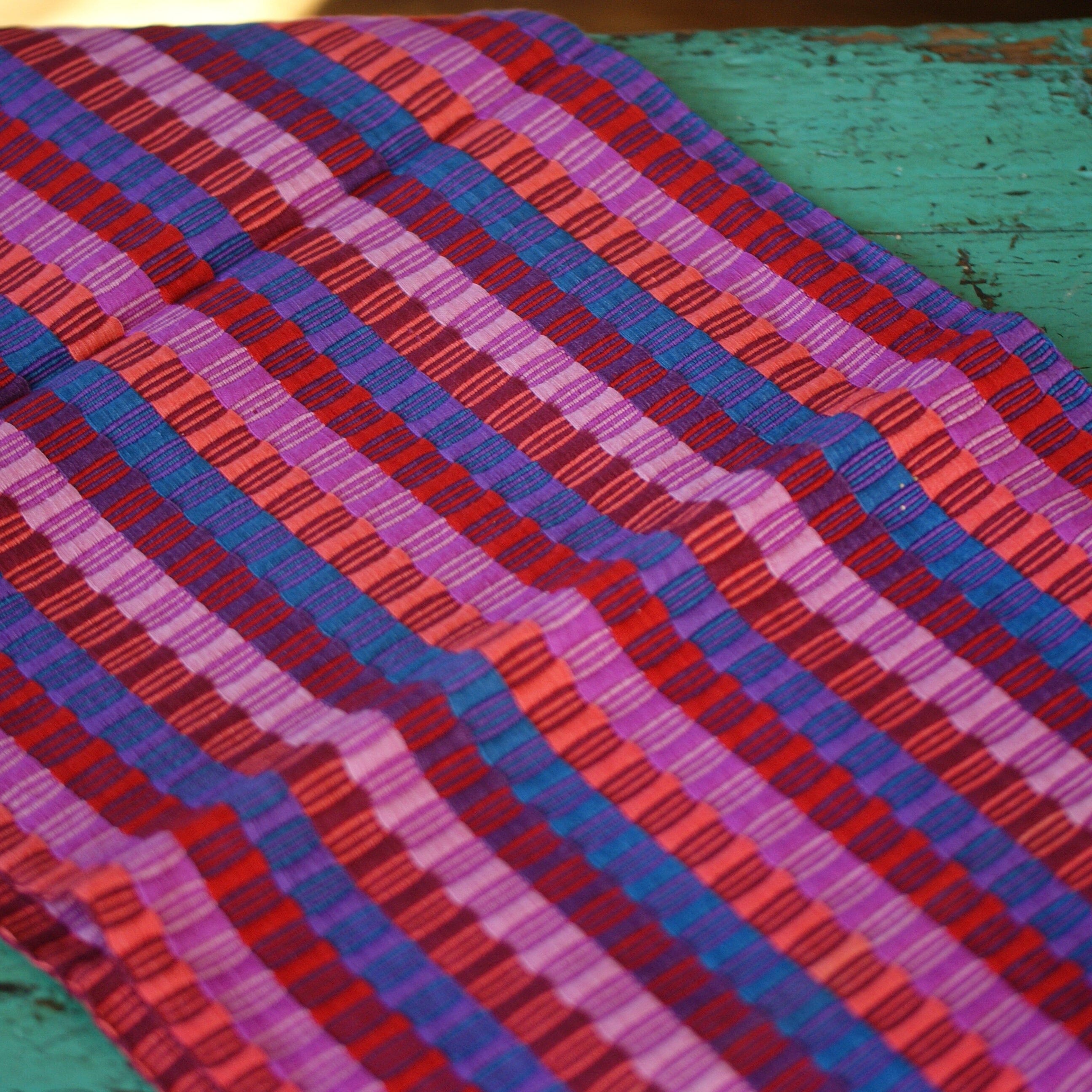 Double-Sided  Cotton Table Runners, Various Colors, Chiapas Textile Zinnia Folk Arts   