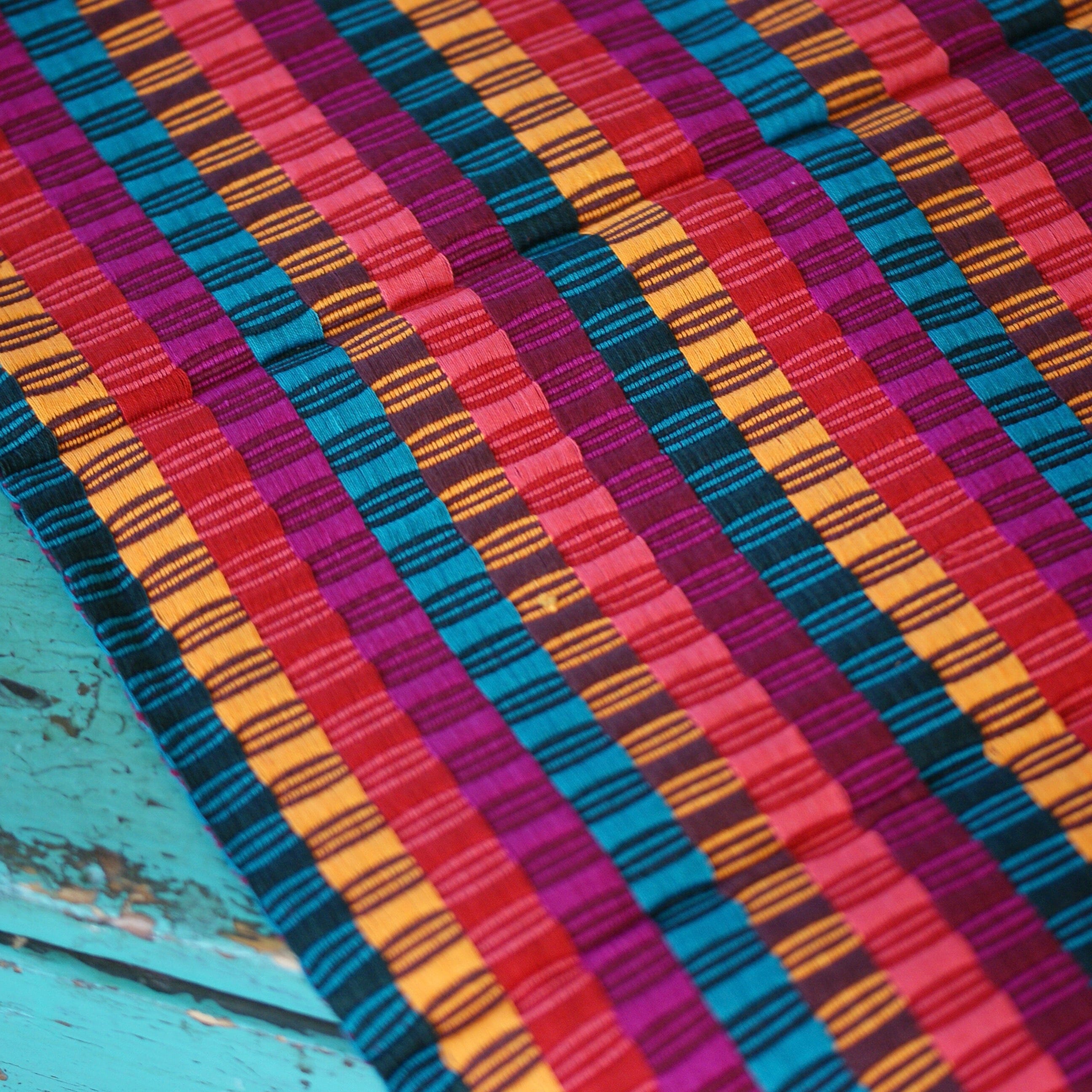 Double-Sided  Cotton Table Runners, Various Colors, Chiapas Textile Zinnia Folk Arts   
